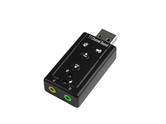 Tarjeta de Sonido Externa USB 7.1 Adaptador Audio 1