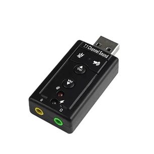Tarjeta de Sonido Externa USB 7.1 Adaptador Audio