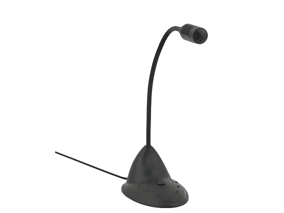 Micrófono de Escritorio Estéreo Plug 3.5mm Pl-2454 - Negro 1