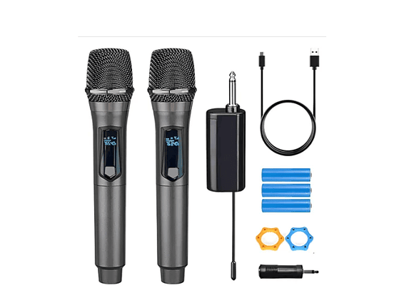 Micrófono UHF inalámbrico doble WG-U702 1