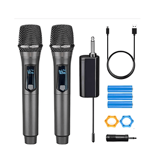 Micrófono UHF inalámbrico doble WG-U702