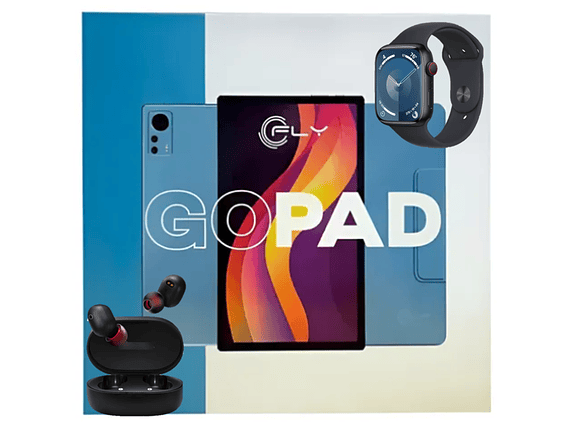 Tablet GOPAD GOLD Fly Audífonos Inalambricos Y Reloj Inteligente 1