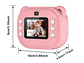 Camara De Impresión Instantanea Niños Doble Camara Ax3290 Hd Rosa - Miniatura 2