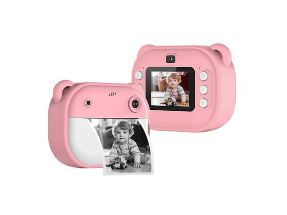 Camara De Impresión Instantanea Niños Doble Camara Ax3290 Hd Rosa 1
