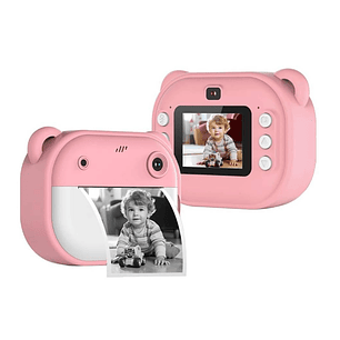 Camara De Impresión Instantanea Niños Doble Camara Ax3290 Hd Rosa