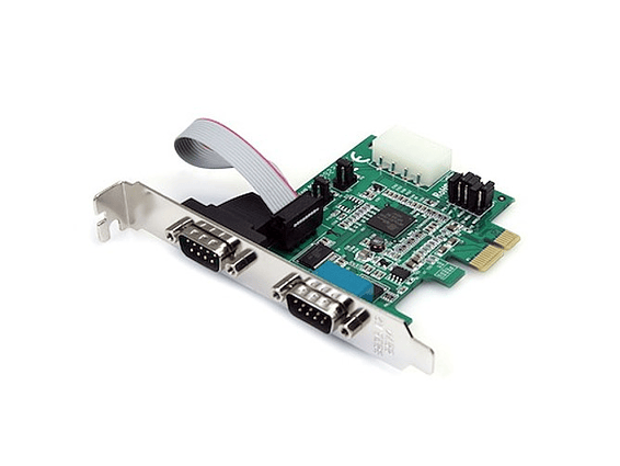 Tarjeta Adaptadora PCI Express de 2 Puertos Seriales RS232 1
