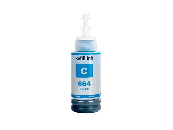 Tinta Epson Genérica para Impresora Referencia 664 70ml CYAN 1