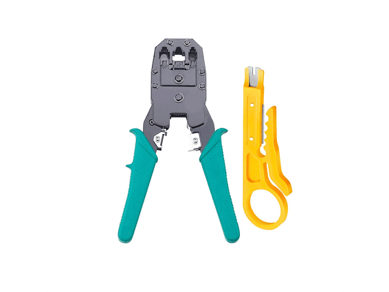 Ponchadora De Cables Rj45 Rj11 Rj9 + Pela Cable 1