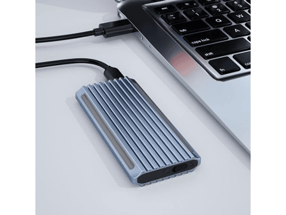 Caja Metálica Attech Dual AT1100 - M.2 PCIe(NVMe) y M.2 Sata(NGFF) 2