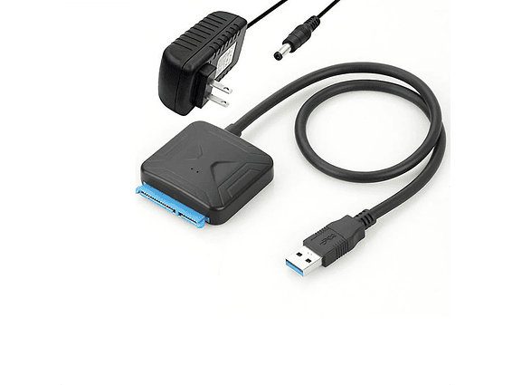 Adaptador Sata a USB Hdd Ssd + Adaptador de Corriente 1