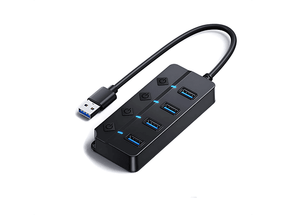 Hub Usb 3.0 4 Puertos Con Switch 1