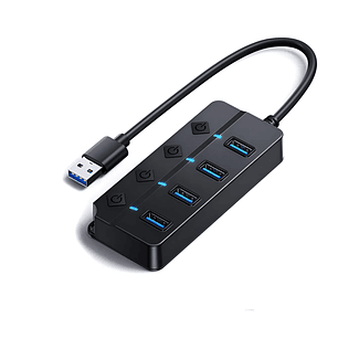 Hub Usb 3.0 4 Puertos Con Switch
