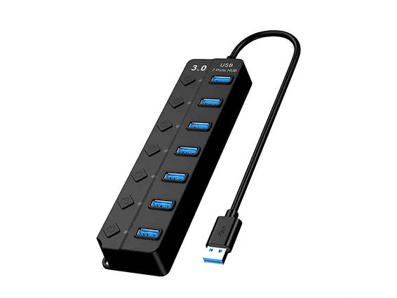Hub Usb 3.0 7 Puertos Con Switch 1