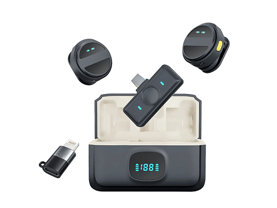 Micrófono Botón Inalámbrico Con Cancelación De Ruido Sx21 1