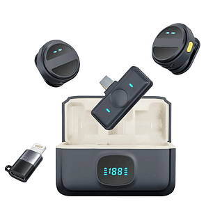 Micrófono Botón Inalámbrico Con Cancelación De Ruido Sx21