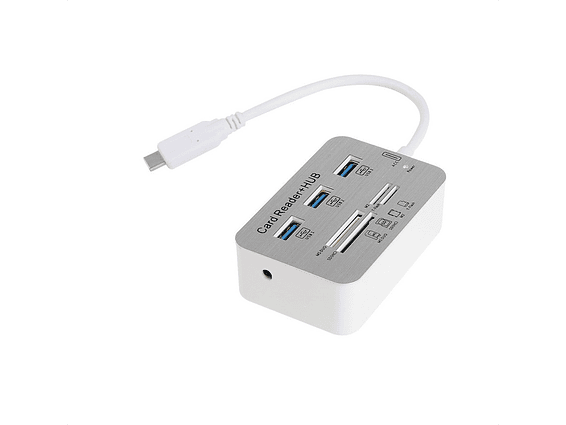 Hub Type C USB 3.1 3Ports USB 2.0 + Lector de tarjera SD - Micro SD 1