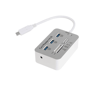 Hub Type C USB 3.1 3Ports USB 2.0 + Lector de tarjera SD - Micro SD