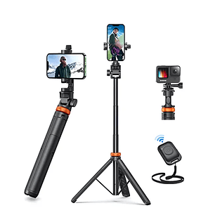 Trípode Ajustable de Celular + control Bluetooth