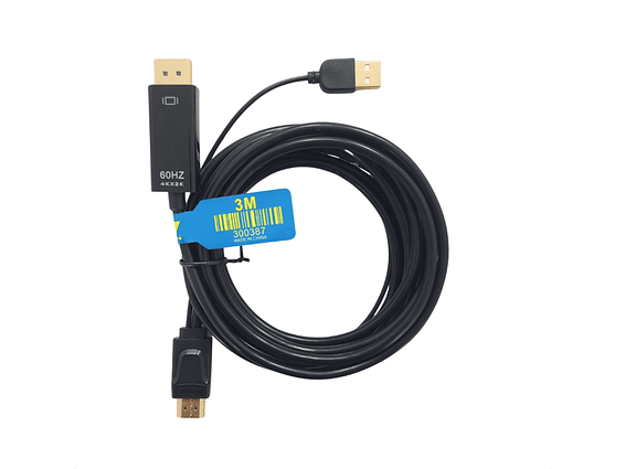 Cable HDMI a DisplayPort 4K 60Hz 3 metros 100% Cobre 1