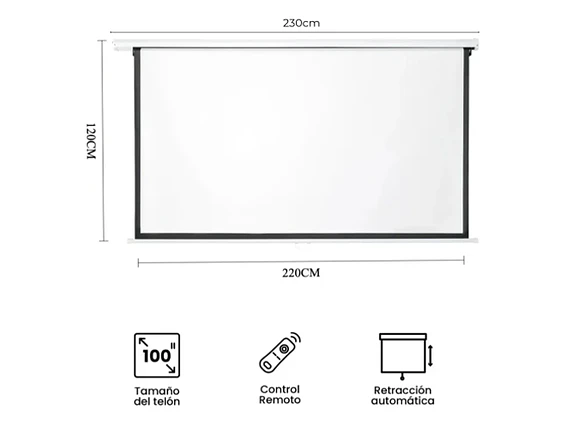Telón de Proyección Electrónico 100