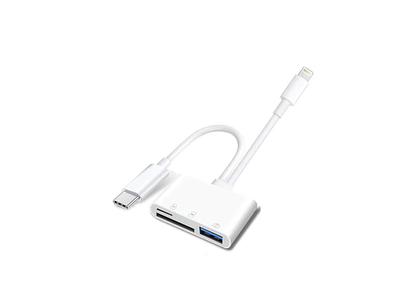 Lector de tarjetas SD USB C, Oyuiasle USB C a SD para iPhone 15 16/iPad/Mac/portátil, adaptador de tarjeta de memoria USB-C/tipo C 1