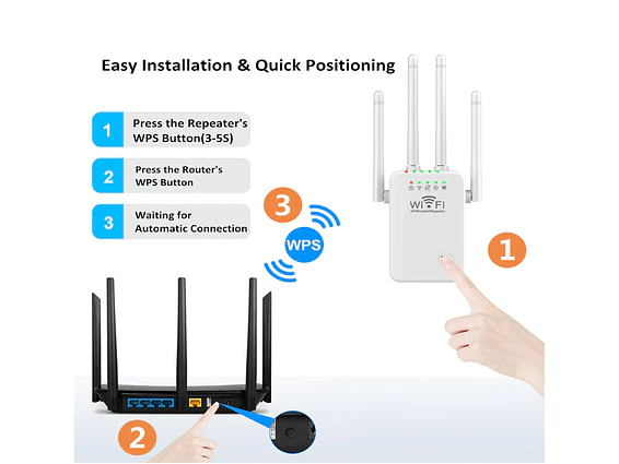 Repetidor WiFi U9, Enrutador Inalámbrico, Amplificador de Señal, Expansor de Red, Potenciador de WiFi MINI de 300M 3