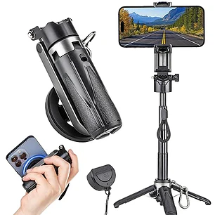 Trípode de teléfono de bolsillo para grabación de video vlog, 3 en 1 para MINI Selfi