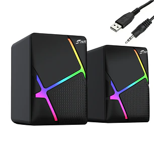 Parlantes USB RBG