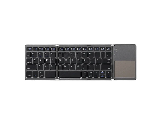 Teclado Bluetooth Plegable Ultra Delgado Con Touchpad 1
