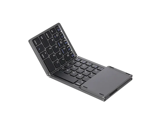 Teclado Bluetooth Plegable Ultra Delgado Con Touchpad 2