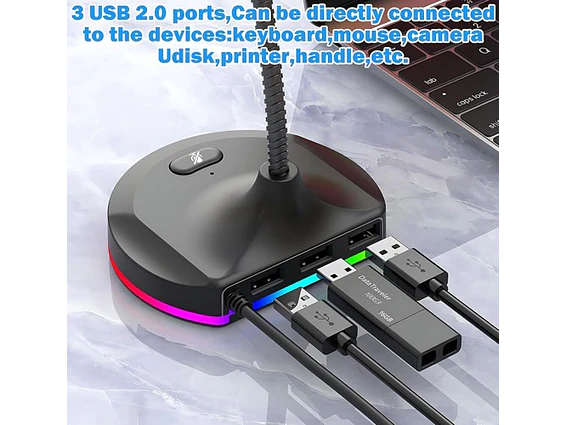 Micrófono para Pc con entrada USB 3