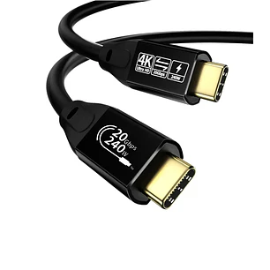 Cable Usb C 3.2 Gen 2 De 20 Gbps, Tipo C 4k A 60 Hz