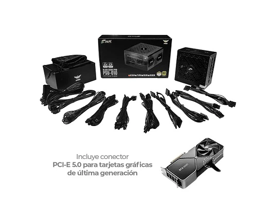 Fuente de Poder GAMER Full MODULAR PSU-010 BLACK 4