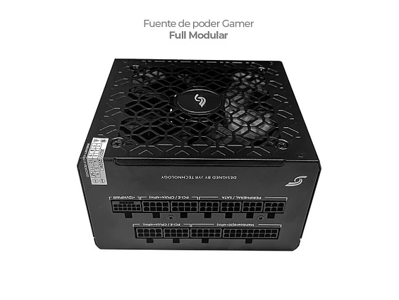 Fuente de Poder GAMER Full MODULAR PSU-010 BLACK 2