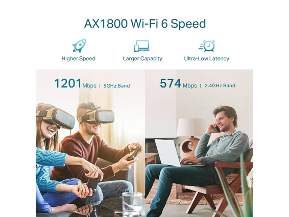 Extensor de red Wi-Fi 6 Mesh AX1800 3