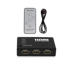 Switch HDMI 5 entradas 1 Salida + Control