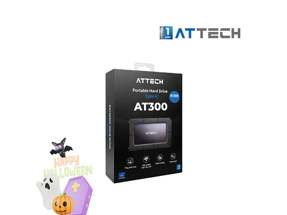 Disco portable mecánico ATTECH AT300 1TB 1