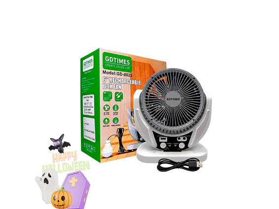 Ventilador recargable de 6