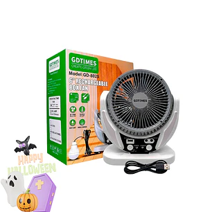 Ventilador recargable de 6