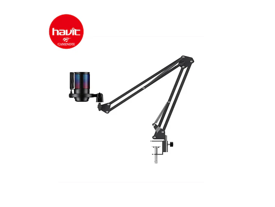 Micrófono Streaming Con Condensador Usb Havit Gk50 Pro Rgb 2