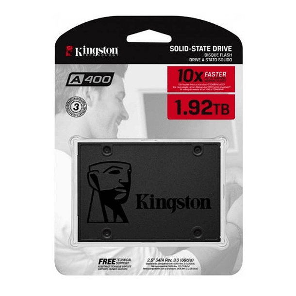 Disco Solido SSD Kingston A400 2TB, 2.5, Sata III, 7mm | CompuElite Chile