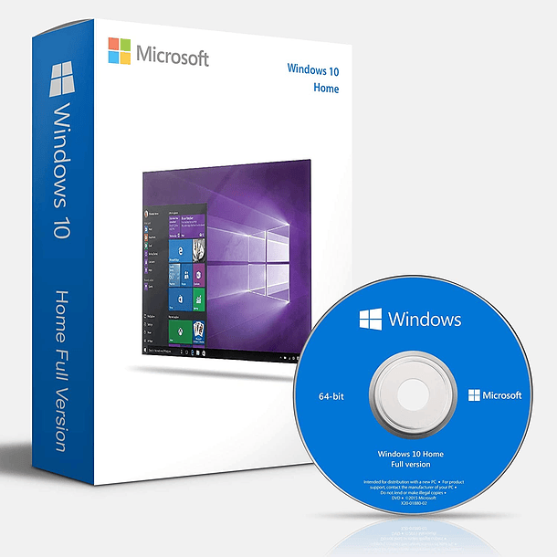 Sistema Operativo | Microsoft Windows 10 HOME / OEM DVD Español / Licencia 1
