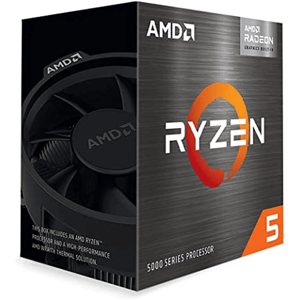 Procesador AMD Ryzen 5 5600G 6-core 3.9/4.4Ghz AM4 Radeon Vega 7 + Wraith Stealth 1