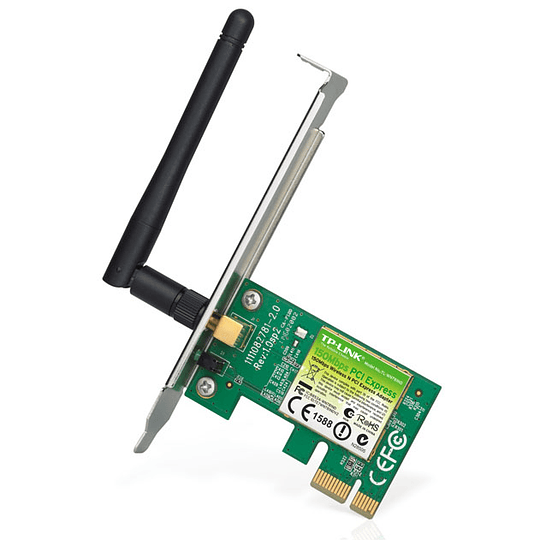 Adaptador WiFi Tp-Link TL-WN781ND, 2.4Ghz, Pci-e, 150MB, 1 Ant, 781ND