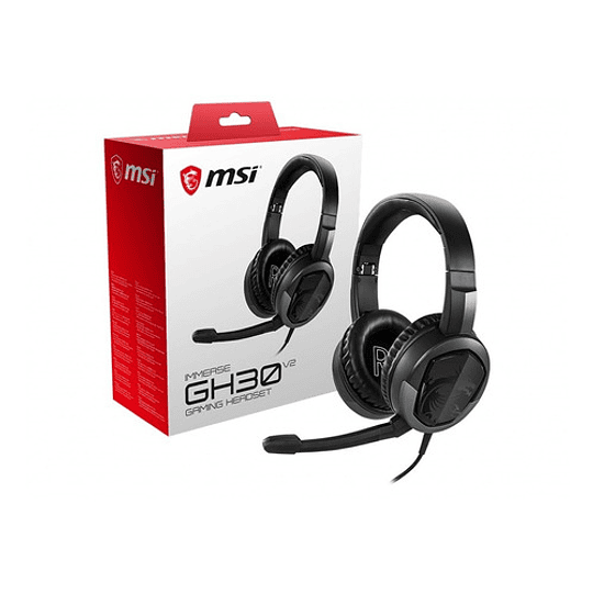 Audifonos Msi Immerse Gh30 V2 Gaming Con Mic 3,5mm Black