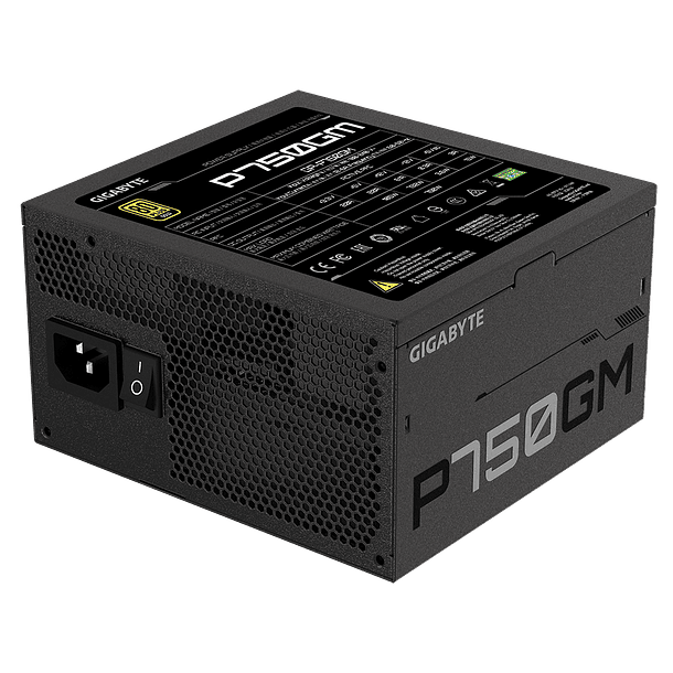 Fuente de Poder 750w 80 Plus Gold Gigabyte Full Modular P750-GM 6