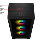 Gabinete Corsair iCUE 4000X RGB, 3xFan ARGB, Type C, ATX 4