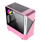 Gabinete Gamemax Contac COC Pink-White, 2xFan ARGB + 1xFan 140mm Lateral, ATX 4