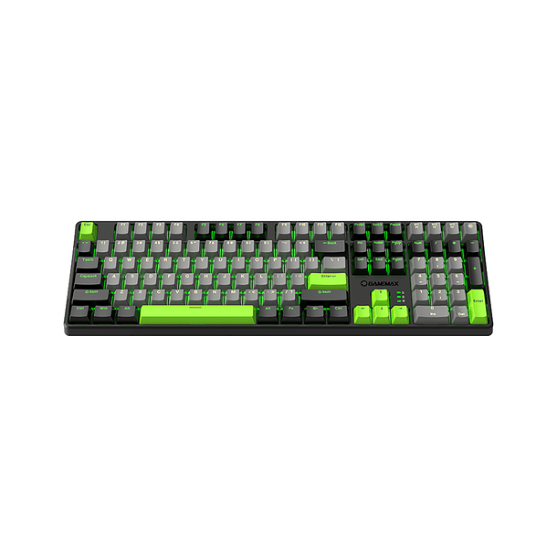 Teclado Gamemax Mecanico Rampage X1 RGB, Green Switchees, USB 4