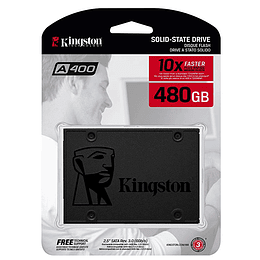 Disco Solido SSD Kingston SSDNow A400 480GB, Sata III, 2.5" 7mm